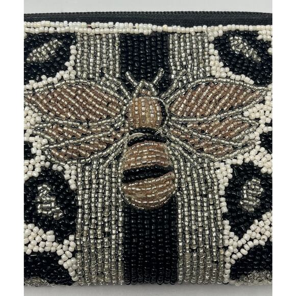 America & Beyond Beaded Bee Clutch Wallet. New no tags - Picture 6 of 9